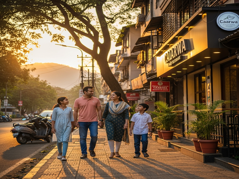 Family dining near Parvati at the Best Family Restaurant in Sadashiv Peth