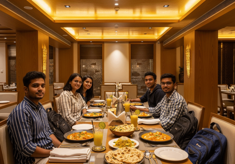 SP College students dining at the Best Family Restaurant in Sadashiv Peth