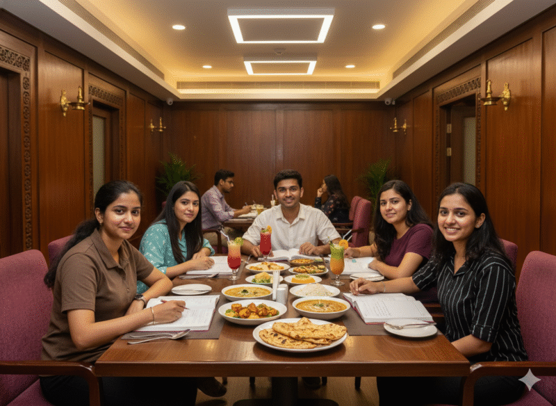 SP College students having group study and dining at the Best Family Restaurant in Sadashiv Peth